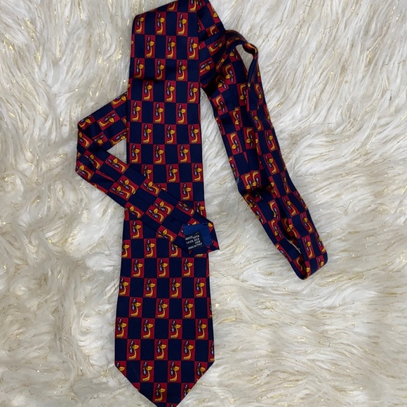 GUCCI Vintage Desk Fan Print Tie - Picture 2 of 5
